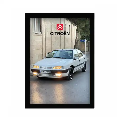 تابلو شیشه ای سیتروئن زانتیا سفید