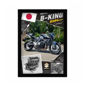 تابلو شیشه ای موتور سوزوکی B-King (طرح عضلانی)