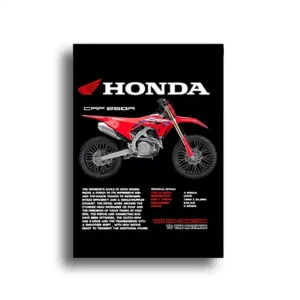 خرید تابلو شاسی موتور هوندا CRF 250R با تم مشکی و قرمز