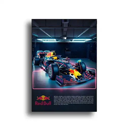 تابلو شاسی ماشین فرمول 1 ردبول