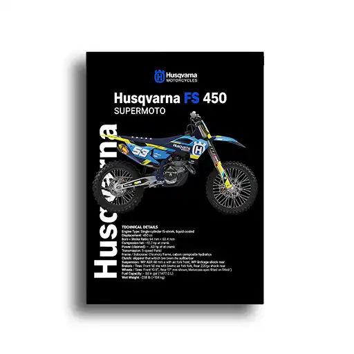 2017 تابلو شاسی موتور هاسqvarna FS 450 (طرح فنی سوپرموتو)
